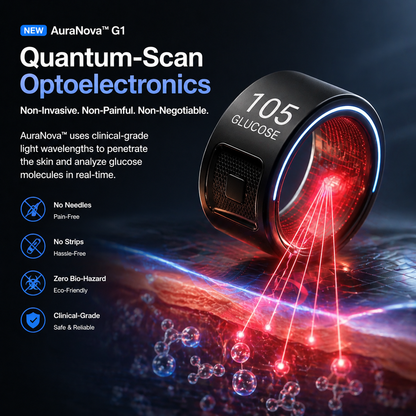 🎉 83% OFF Launch Offer🔥AuraNova™ G1 Non-Invasive Smart Ring（Mayo Clinic Recommended）