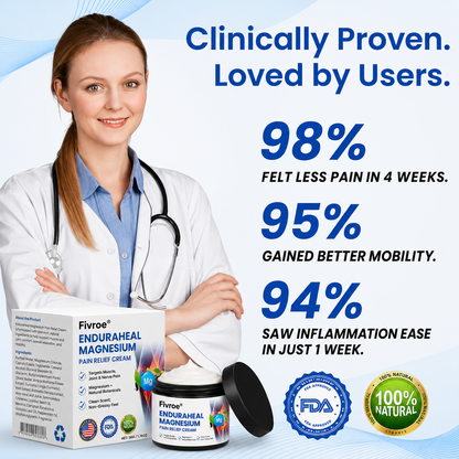 Pryxo™ EnduraHeal Magnesium Pain Relief Cream (Treats Arthritis, Neuropathy, Rheumatism, Sports Injuries & More)