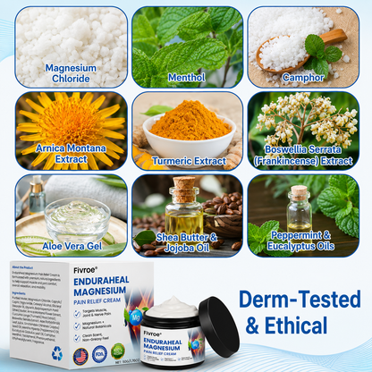 Pryxo™ EnduraHeal Magnesium Pain Relief Cream (Treats Arthritis, Neuropathy, Rheumatism, Sports Injuries & More)