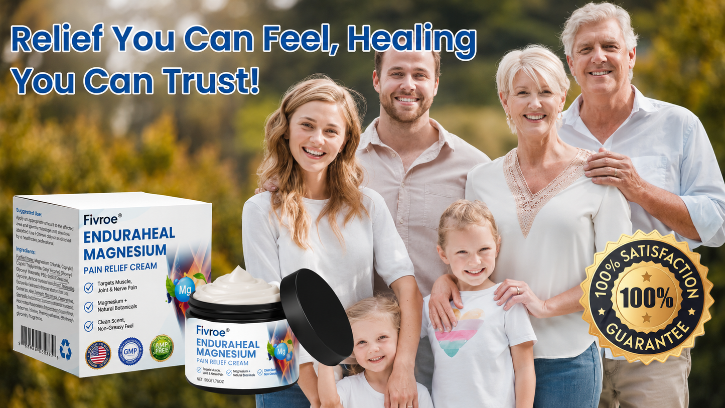 Pryxo™ EnduraHeal Magnesium Pain Relief Cream (Treats Arthritis, Neuropathy, Rheumatism, Sports Injuries & More)